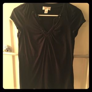 Sexy black t-shirt with sequins